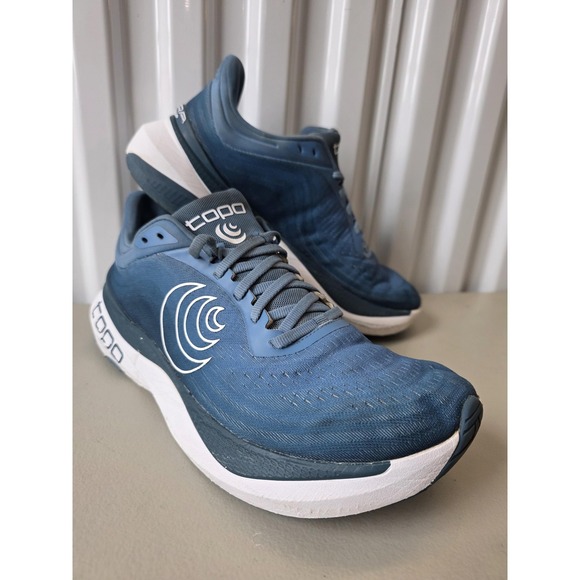 Topo Athletic Other - Topo Athletic Aura Shoes Mens Size 10.5 Blue White Cushioned Running Sneakers